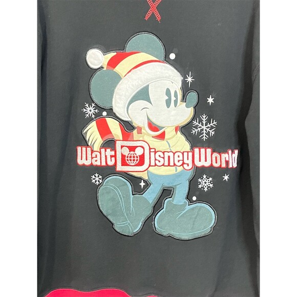 Y2k Walt Disney World Park Mickey Mouse Sweatshirt Holiday Lodge Collection - Picture 2 of 9